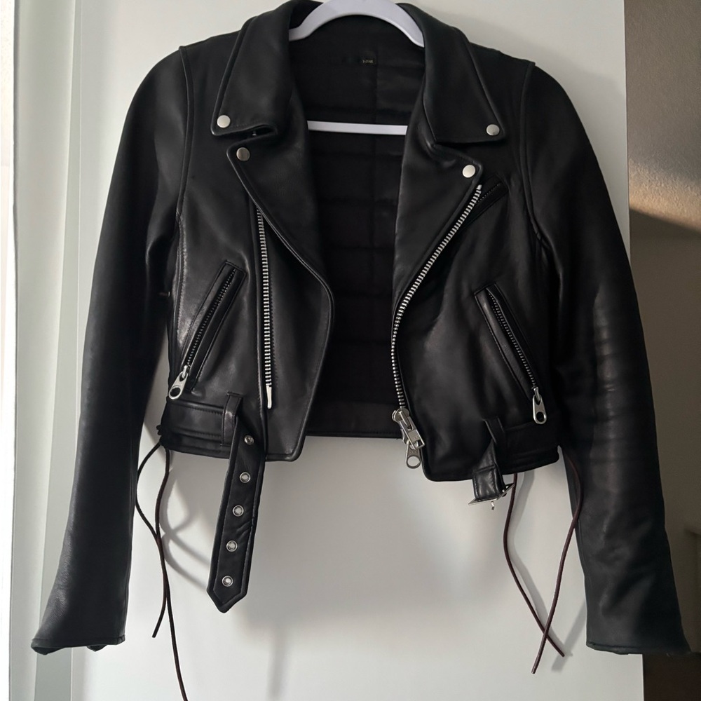 Rinka NINE lamb leather jacket japanese brand